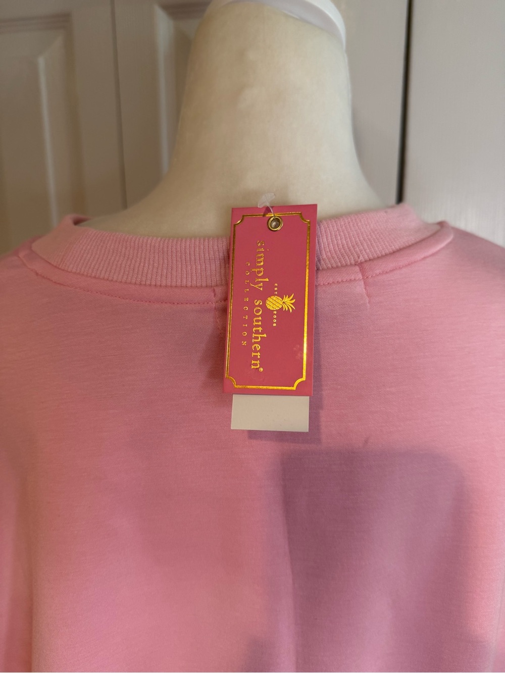 Simply Southern, Pink Sequin Coastal Sweatshirt, Size XL NWT - Picture 9 of 13
